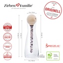 Zirbenkugel Wasserkaraffe Set mit Edelsteinstab Zirbenfamilie