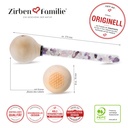 Zirbenkugel Edelsteinstab einzel Zirbenfamilie