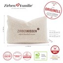 Zirbenkissen 30 x 20cm Natur Zirbenfamilie