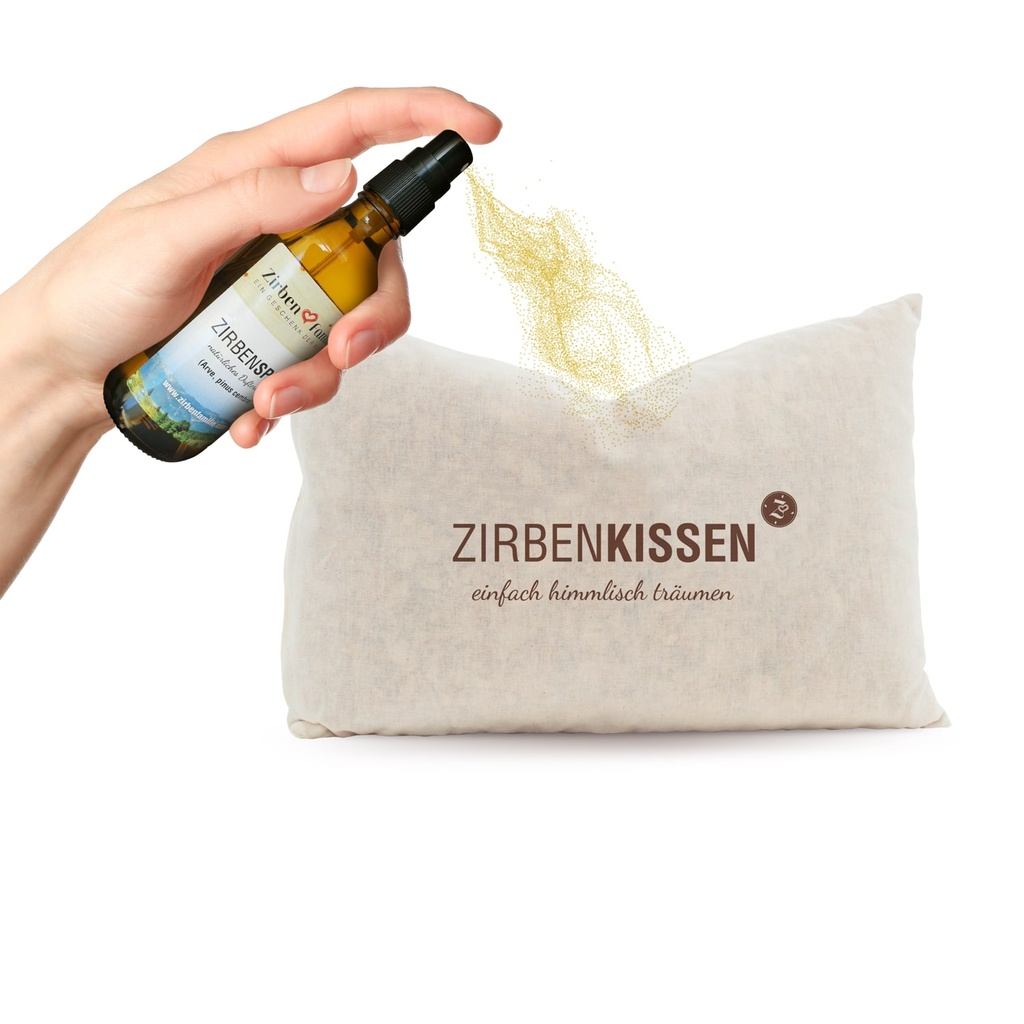 Zirbenkissen 30 x 20cm Natur Zirbenfamilie