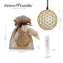 Zirbenblume Anhänger Set inkl. Zirbenspray 5ml Zirbenfamilie