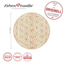 Wandbild Zirbenblume des Lebens 30cm