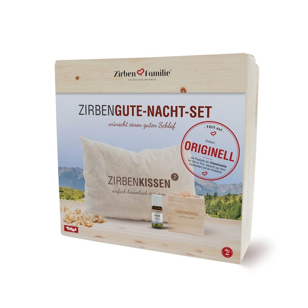 Zirbenkombipack - Gute Nacht Set Zirbenfamilie