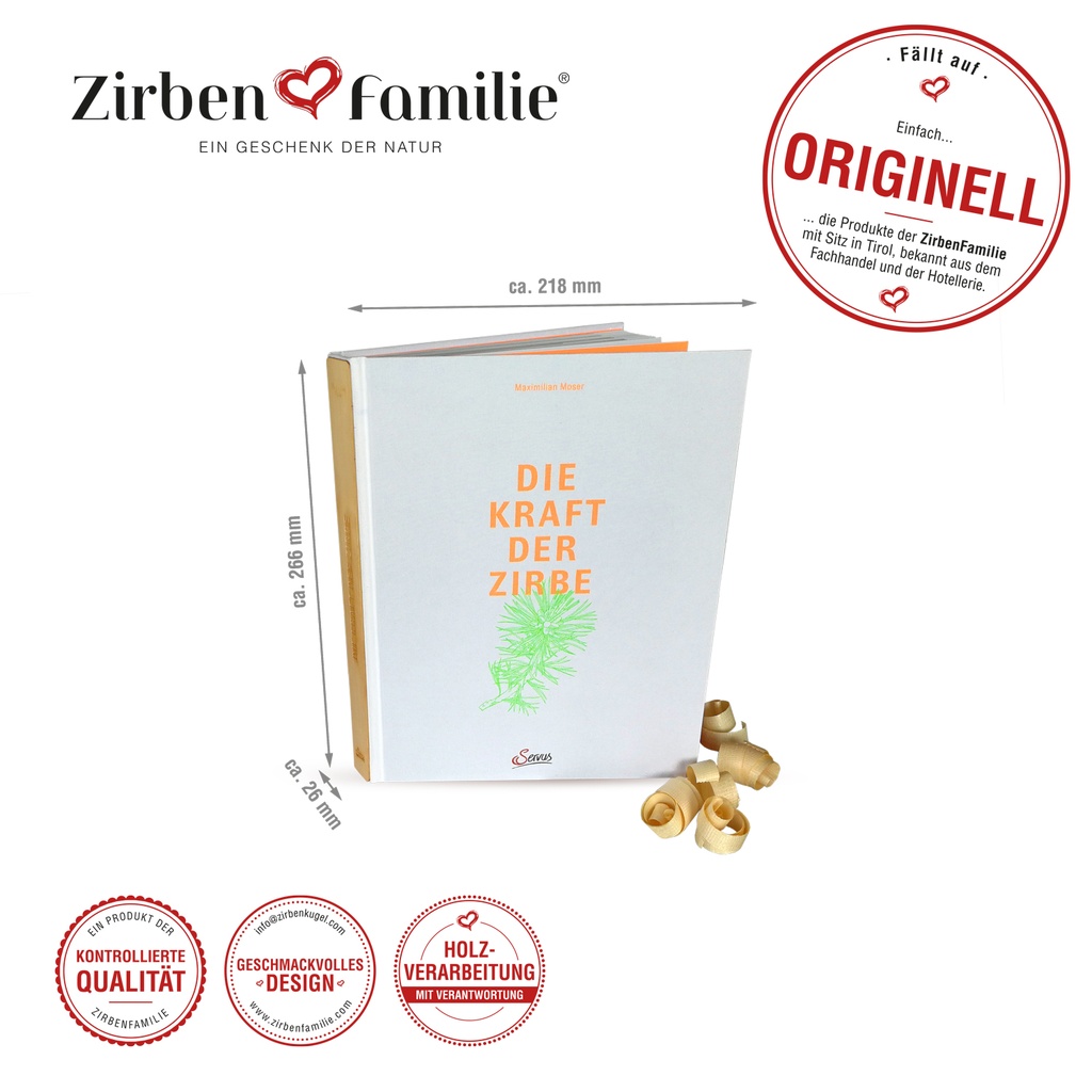 Die Kraft der Zirbe - das Buch von Maximilian Moser