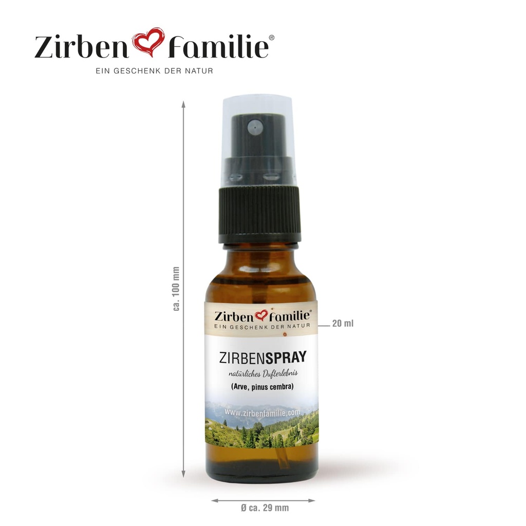 Zirbenspray 20ml Zirbenfamilie
