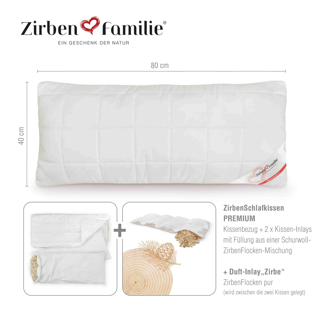 PREMIUM ZirbenSchlafkissen