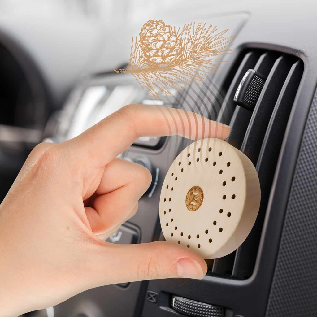 ZirbenScheiberl Autoduftstecker Zirbenfamilie 