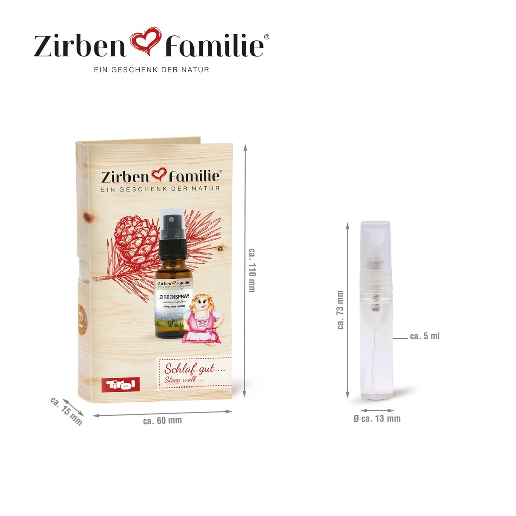 Zirbenspray 5ml Zirbenfamilie