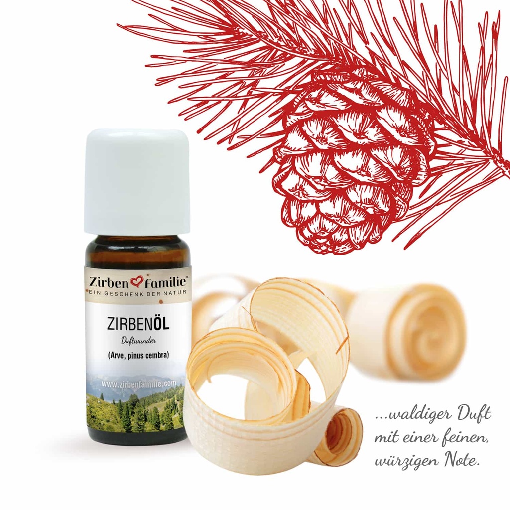 3er-Pack Zirbenöl 10ml Zirbenfamilie