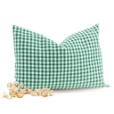 Zirbenkissen Karo 20 x 30cm Grün Zirbenfamilie