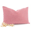 Zirbenkissen Karo 20 x 30cm Rot Zirbenfamilie