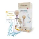 Zirbenkugel Wasserkaraffe Set mit Edelsteinstab Zirbenfamilie