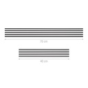 5 Stk. Ersatz-Duftstäbchen 70 cm, schwarz