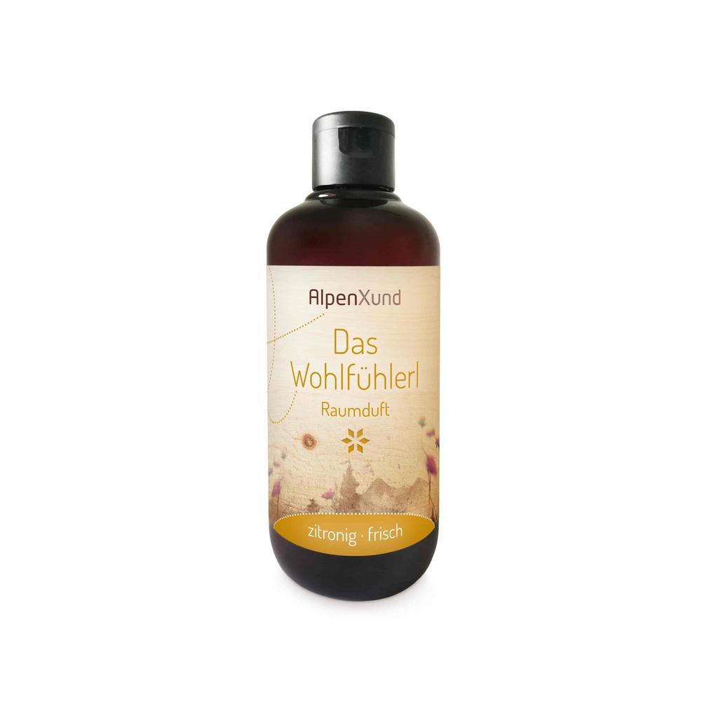 Aromaduft „Das Wohlfühlerl“ 250 ml / 500 ml Nachfüllung AlpenXund