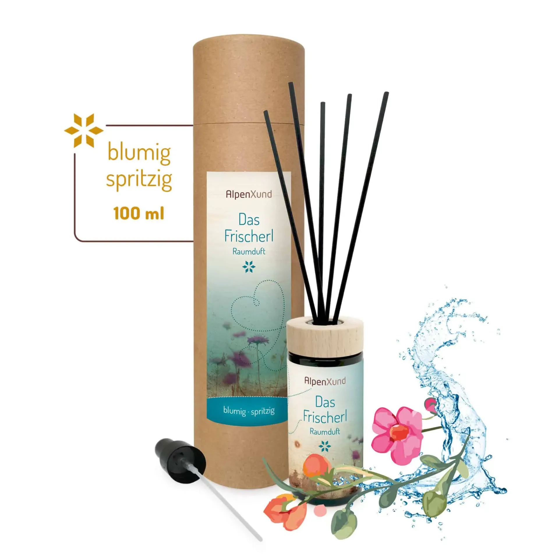 [1703] Raumduft Diffuserl 100 ml „Das Frischerl“ AlpenXund