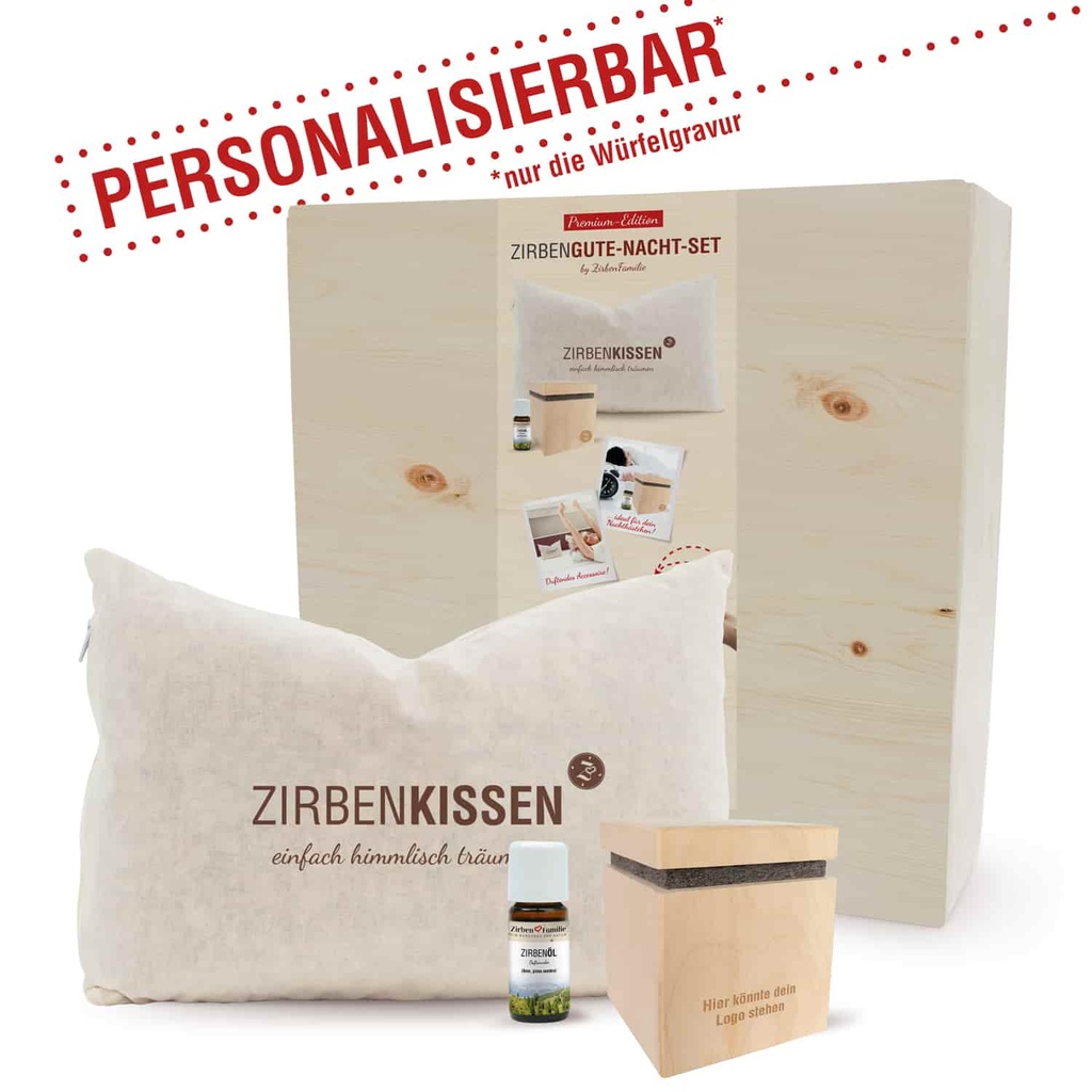 Personalisiert - Gute Nacht Set “Premium Edition” mit Wunschgravur