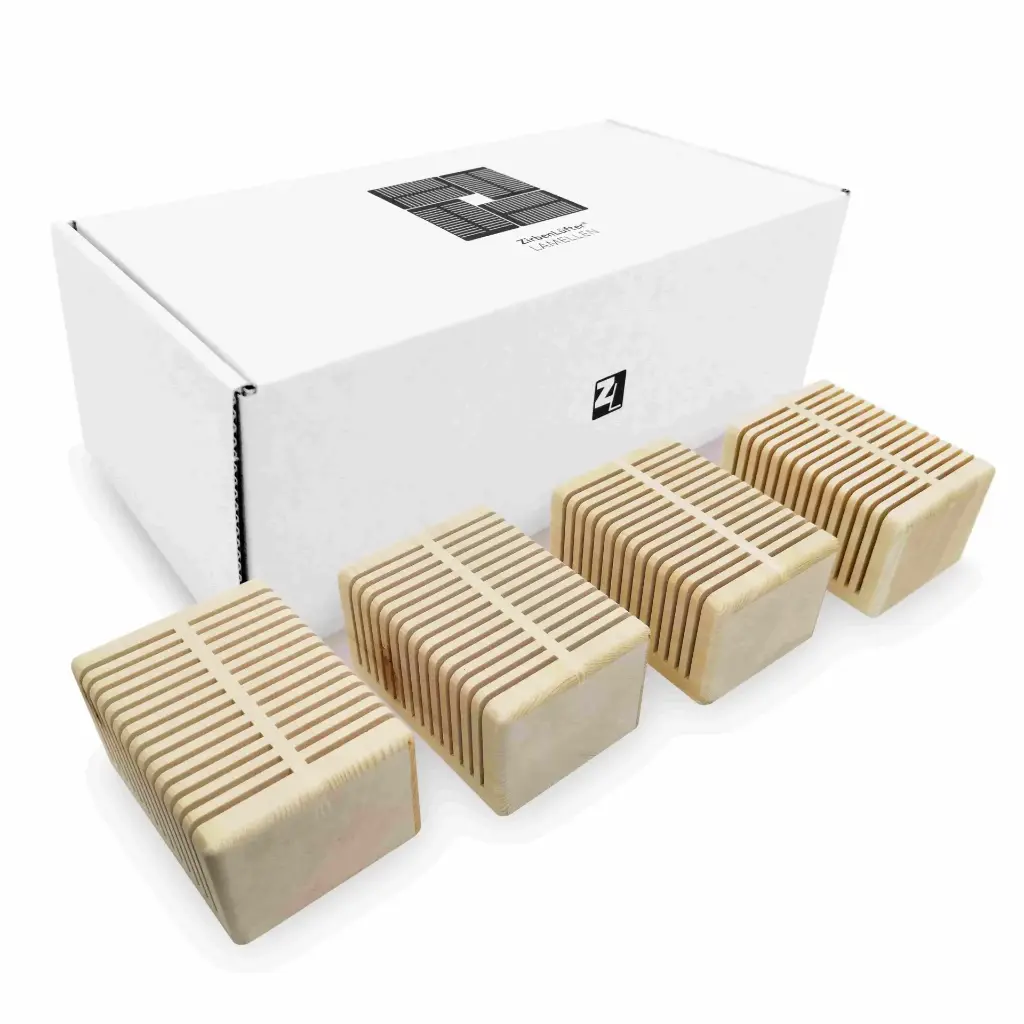 [1077-4] 4er Set Zirben-Lamellen für ZirbenLüfter® Cube II 