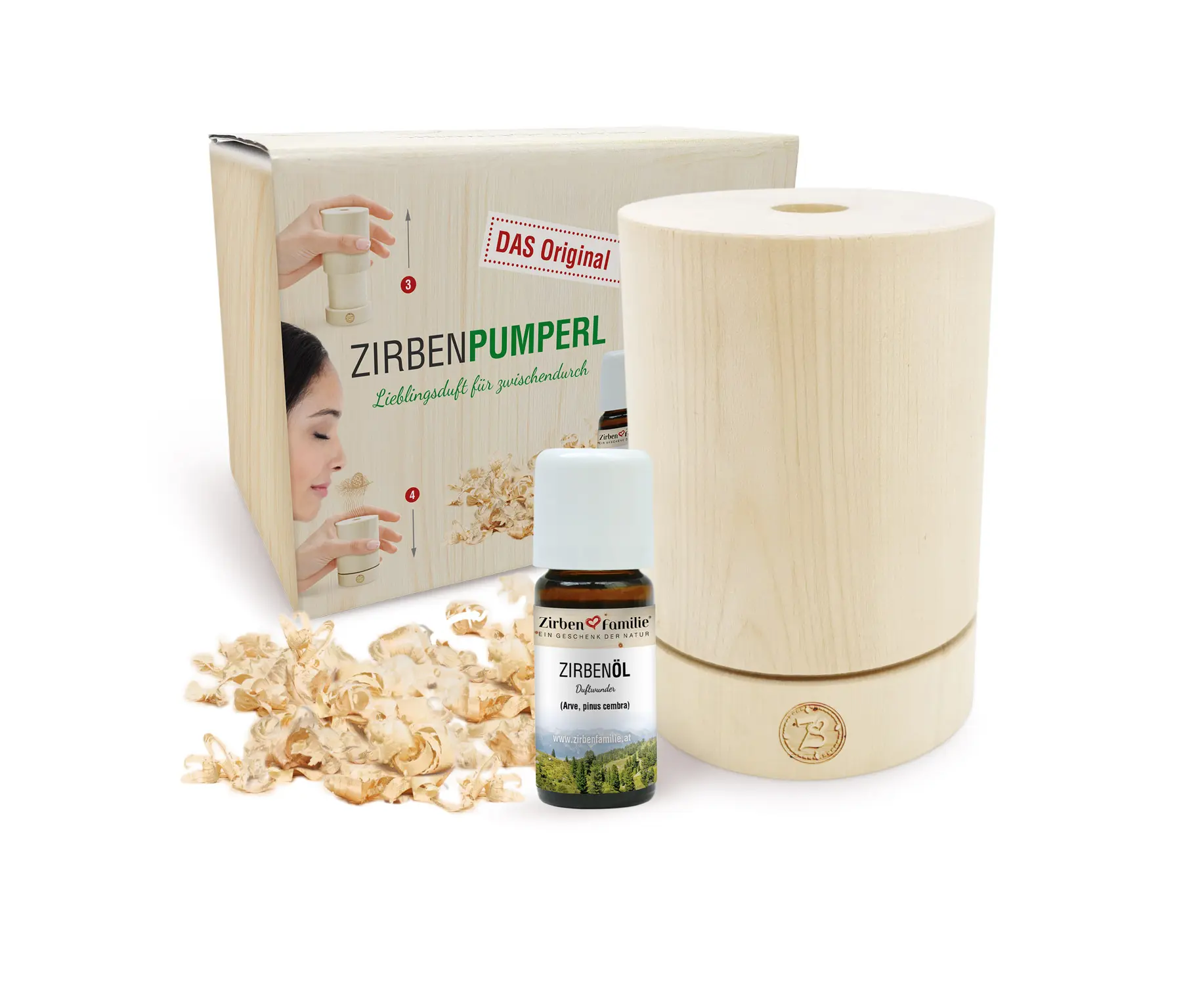 [1019] Original ZirbenPumperl Zirbenfamilie