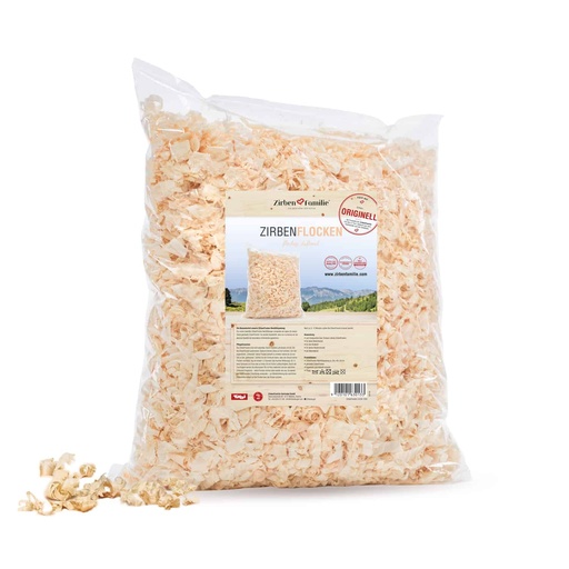 [1202] Zirbenflocken Nachfüllpackung inkl. Beiblatt Zirbenfamilie