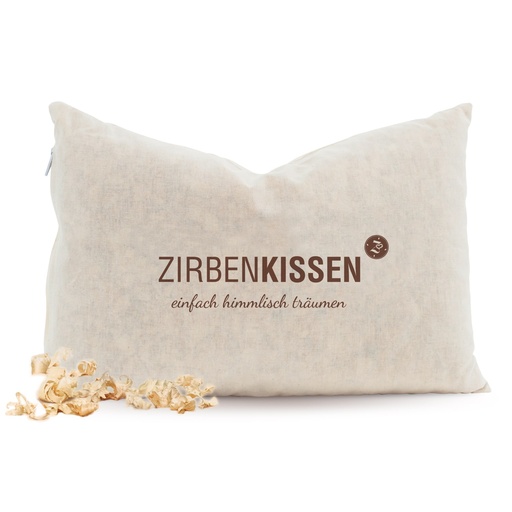 [1200] Zirbenkissen 30 x 20cm Natur Zirbenfamilie