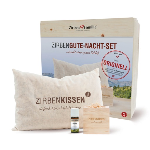 [1011] Zirbenkombipack - Gute Nacht Set Zirbenfamilie