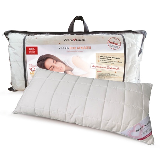 [1290] Zirbenschlafkissen 40 x 80 cm Zirbenfamilie